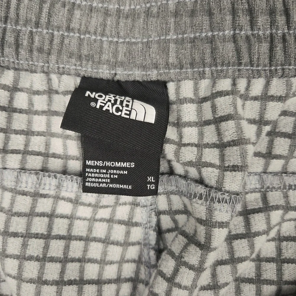The North Face Tekware Grid Fleece Pants Mens‎ XL Grey Textured Hiking Trousers